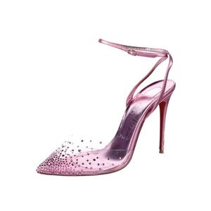 Christian Louboutin Spikaqueen Crystal Pumps Size 38